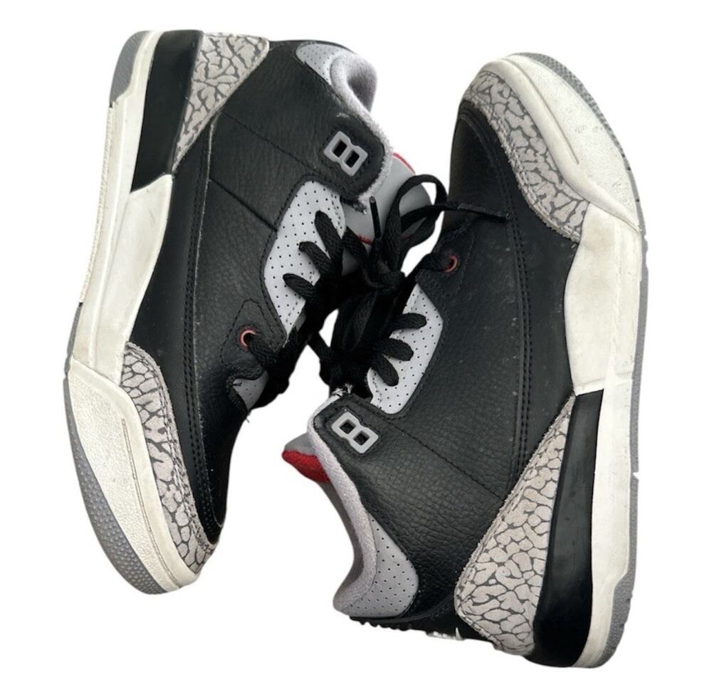 Nike Air Jordan 3 Retro PS 'Black Cement' 2024 DM0966-010 Youth Size 3Y Kids